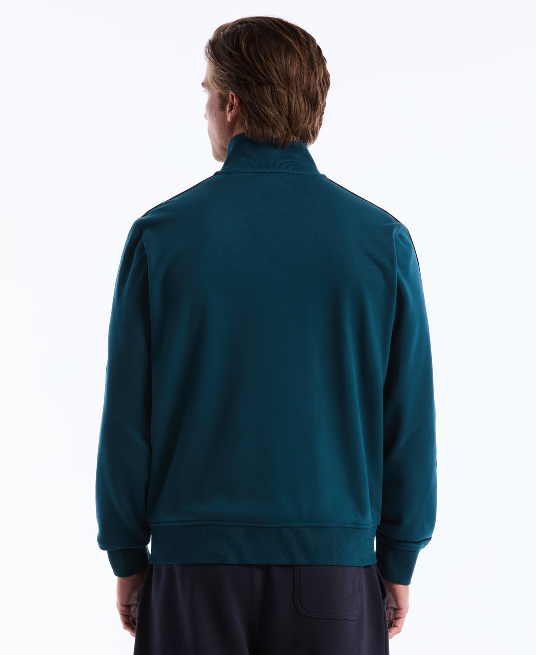 Striped Tape Fleece Track Jacket (Reflecting Pond) 