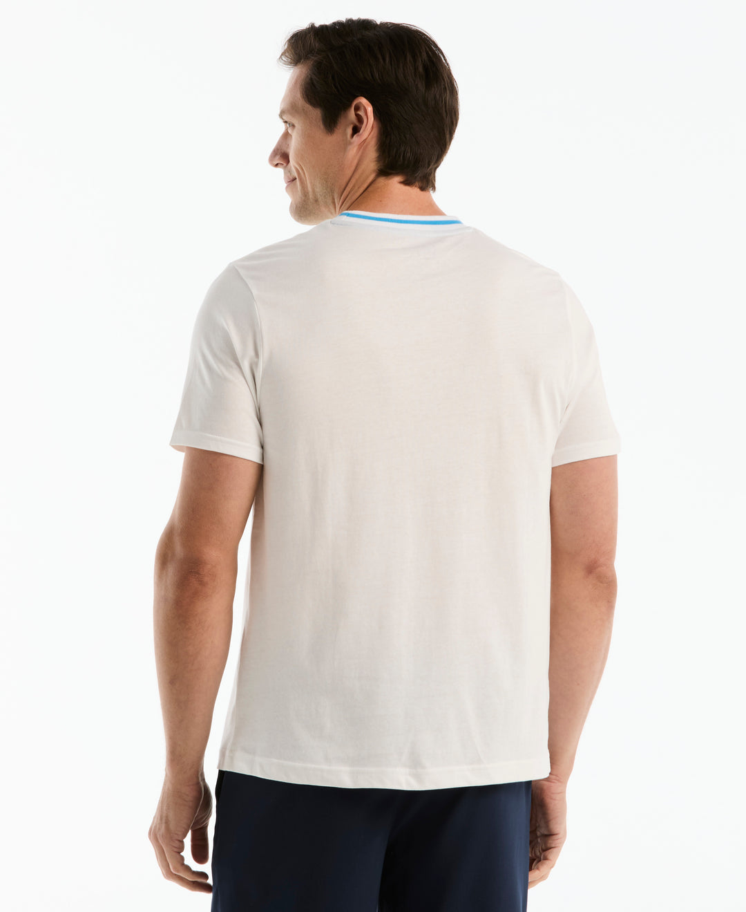 Striped Net Tennis Graphic Tee-Tennis Tees-Original Penguin
