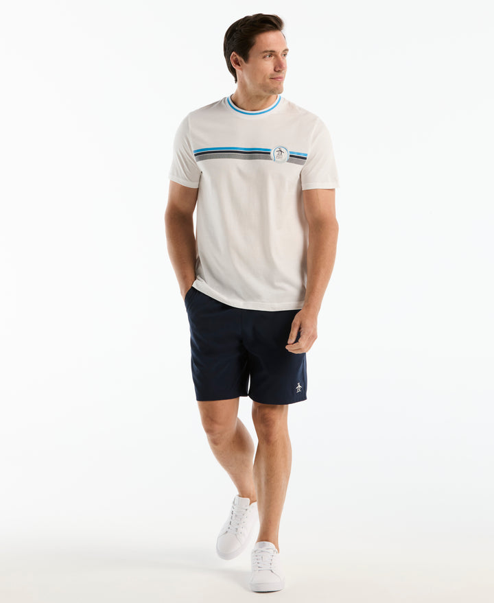 Striped Net Tennis Graphic Tee-Tennis Tees-Original Penguin