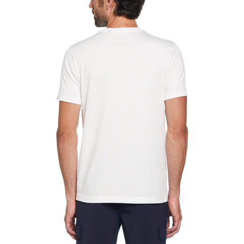 Striped Pete Graphic Print T-Shirt (Bright White) 
