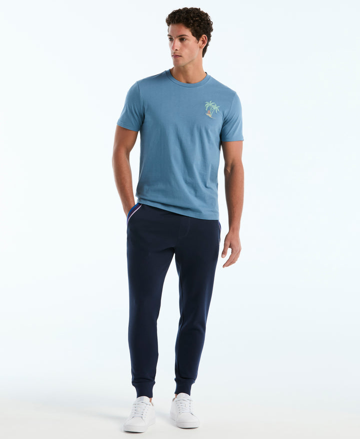 Striped Pocket Drawstring Jogger-Sweatpants-Dress Blues-XS-Original Penguin