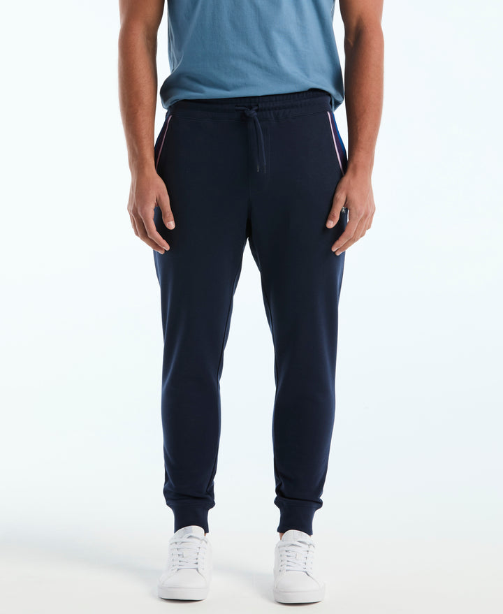 Striped Pocket Drawstring Jogger-Sweatpants-Original Penguin