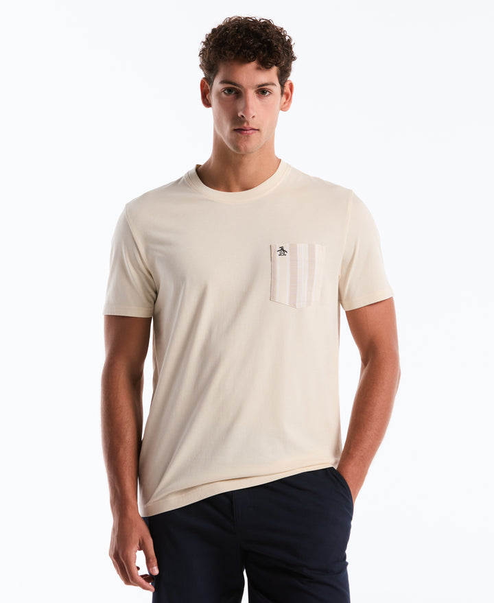 Stripe Jersey Pocket Tee (Birch) 