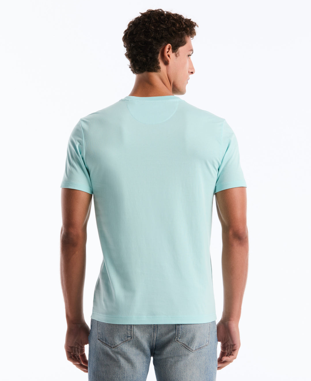 Text Stripe Pocket Tee (Plume) 