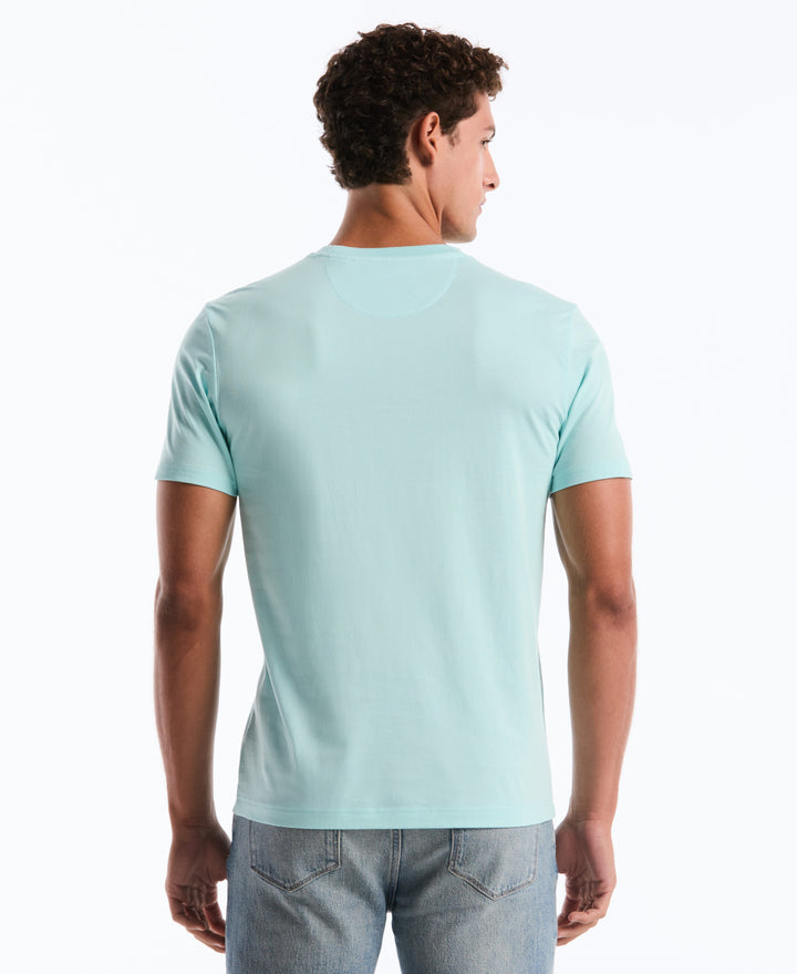 Text Stripe Pocket Tee (Plume) 