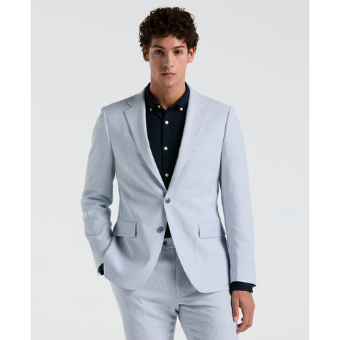 Stripe Suit Separate Jacket (Light Blue) 