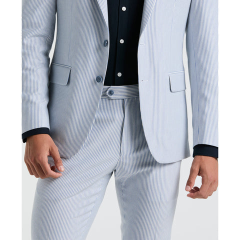 Stripe Suit Separate Jacket (Light Blue) 
