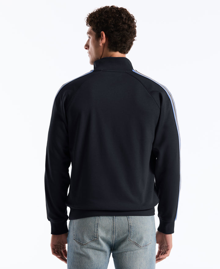 Stripe Tape Fleece Track Jacket (Dark Sapphire) 
