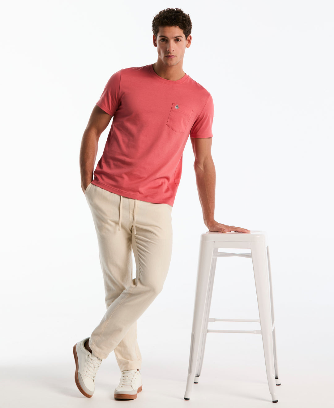 Supima Cotton Pete Pocket Tee (Faded Rose) 