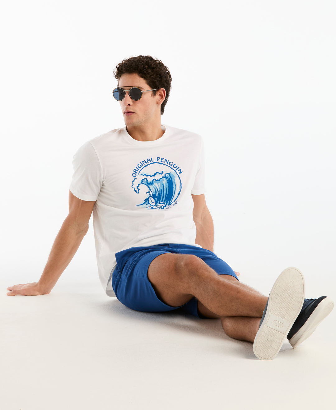 Surfing Pete Graphic Tee (Bright White) 
