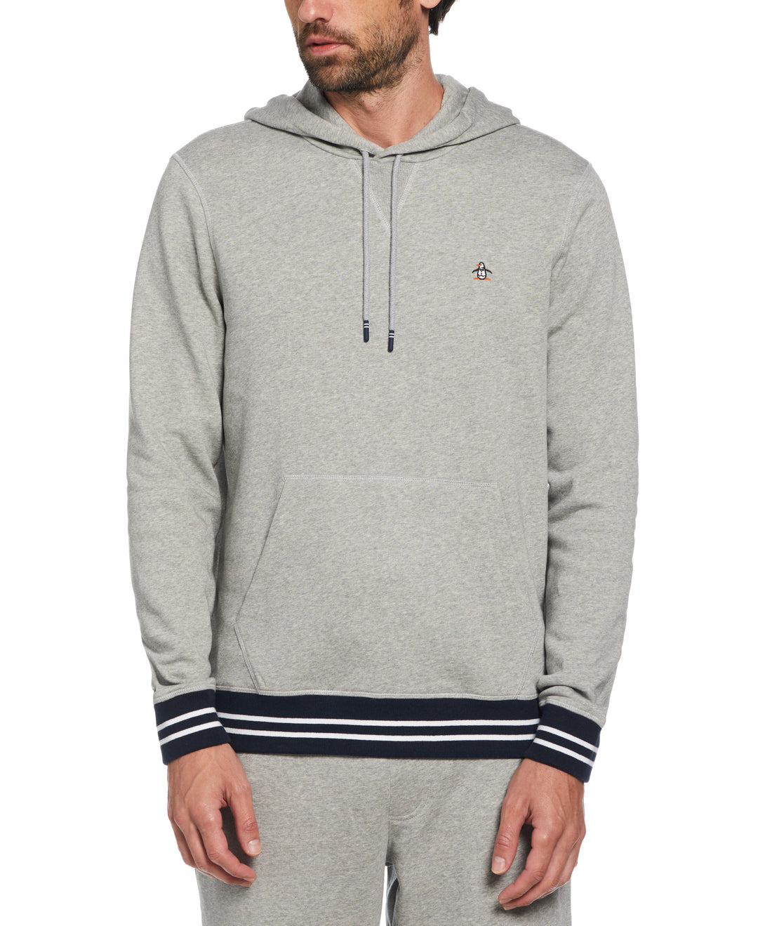 Slim Fit Fleece Hoodie (Rain Heather) 