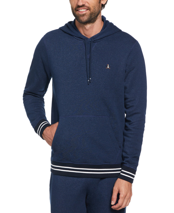 Slim Fit Fleece Hoodie (Dress Blue Htr) 