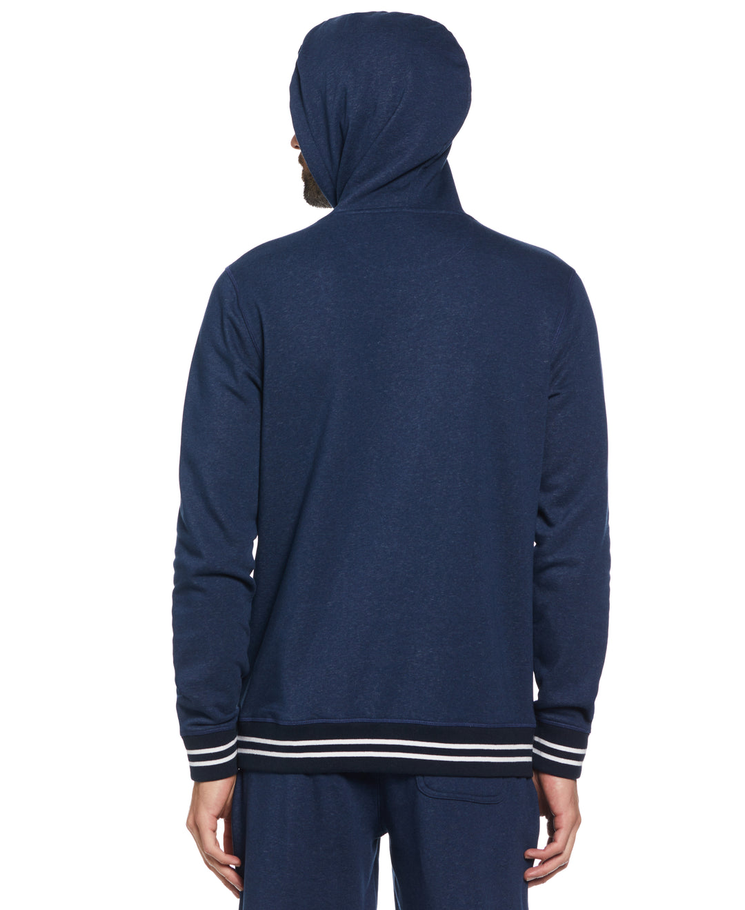 Slim Fit Fleece Hoodie (Dress Blue Htr) 