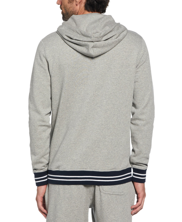 Slim Fit Fleece Hoodie (Rain Heather) 