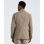 Tan Linen Suit Separate Jacket (Tan/White) 
