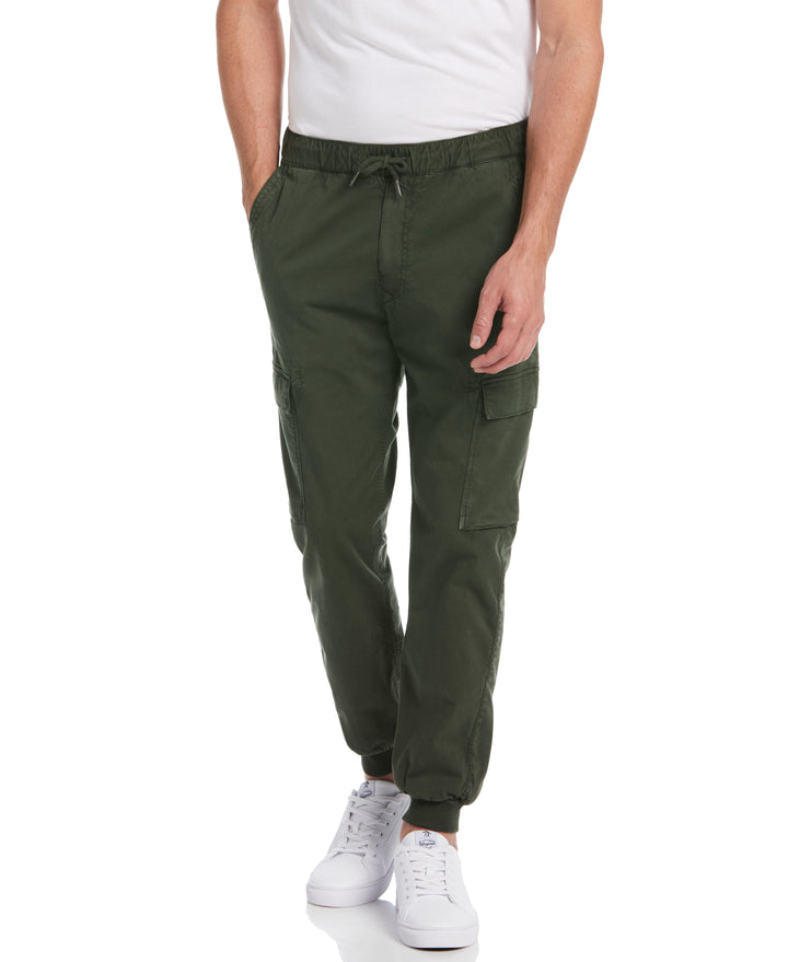 Tapered Cargo Jogger (Military Green) 