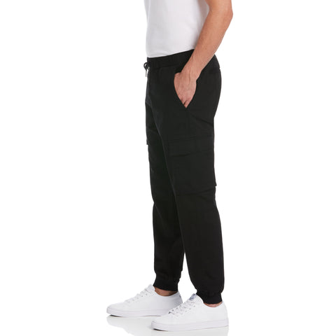 Tapered Cargo Jogger (True Black) 