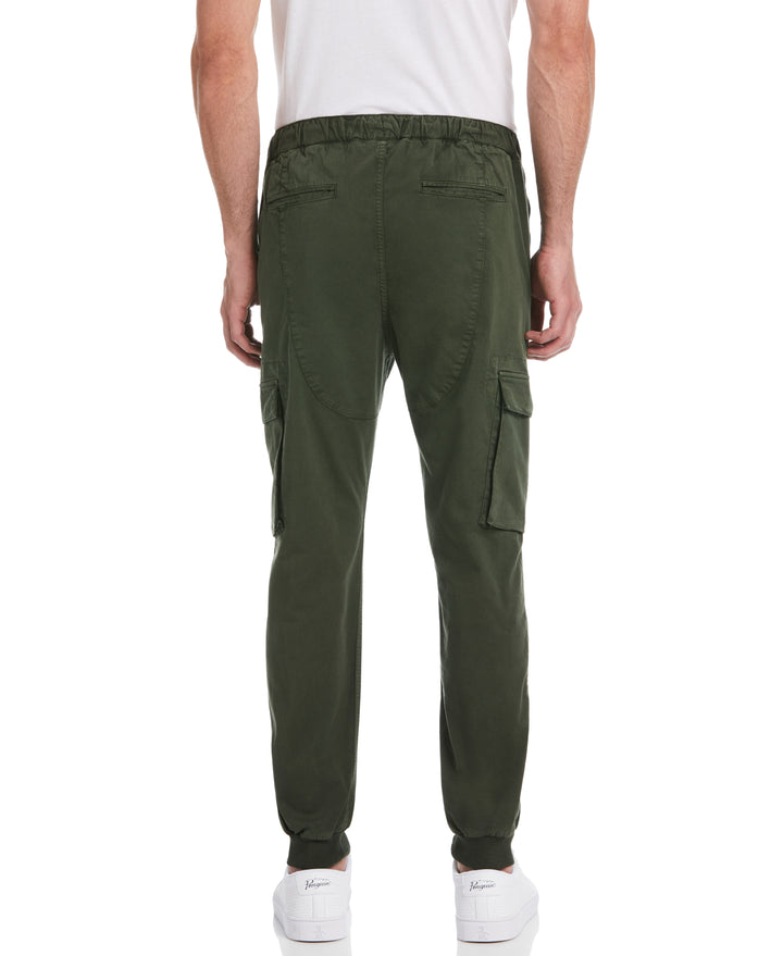 Tapered Cargo Jogger (Military Green) 