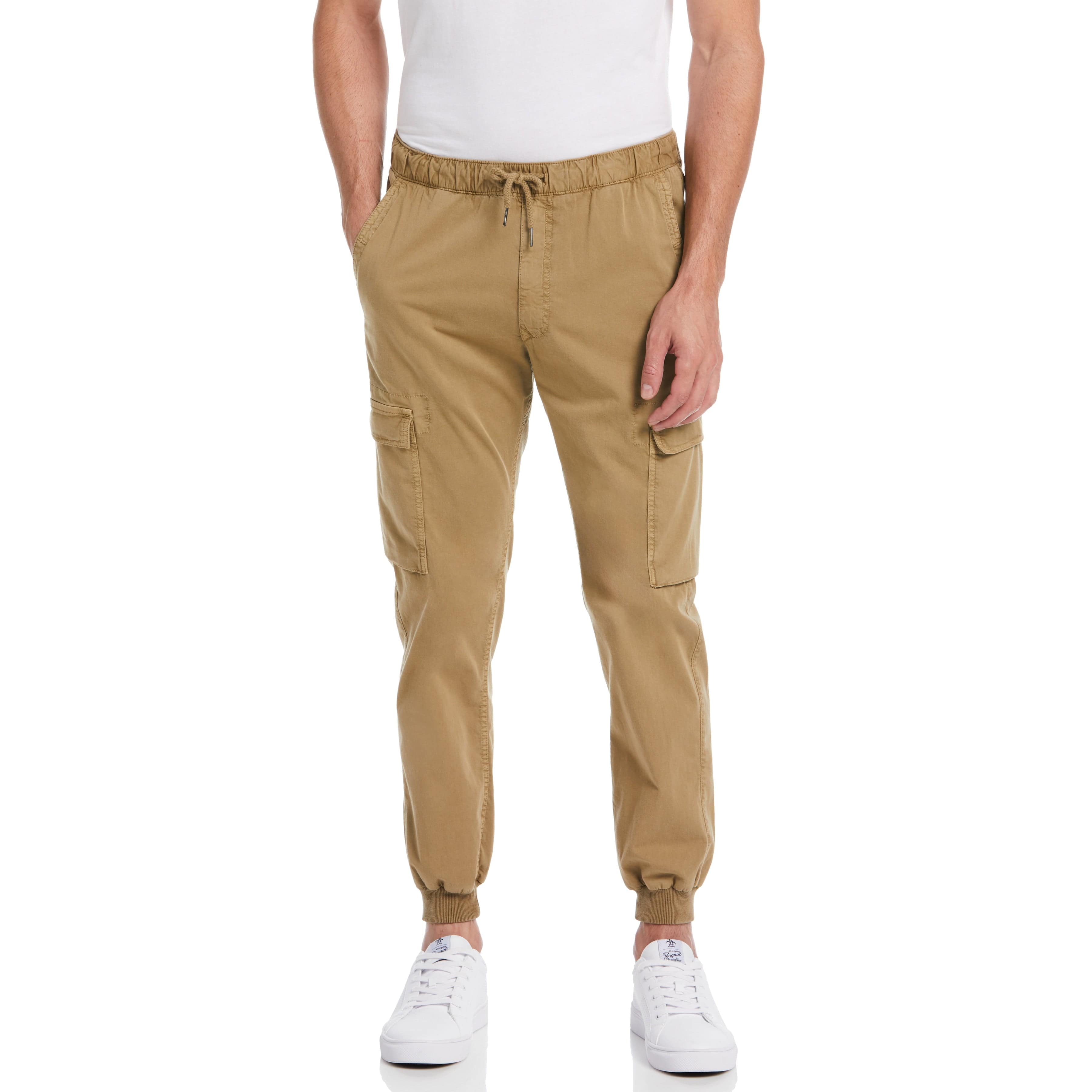 【BAON】Puyo String Cargo Wide Pants Tapered-Cargo-Jogger-