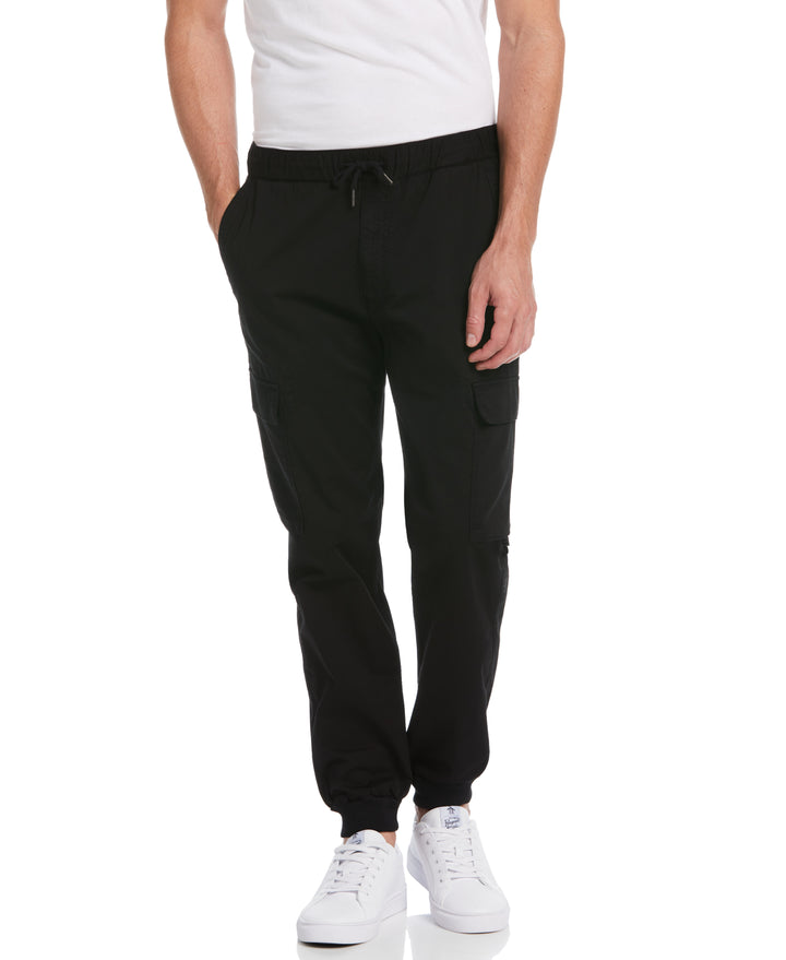 Tapered Cargo Jogger (True Black) 
