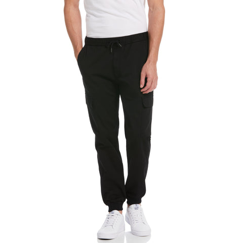 Tapered Cargo Jogger (True Black) 