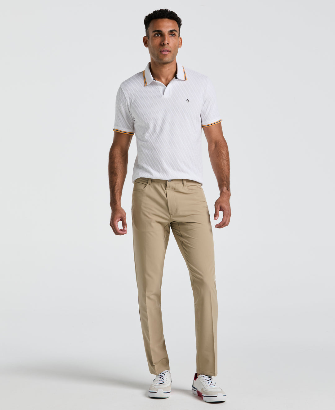 Original Penguin Men's Technical 5 Pocket Golf Pants in Caviar/Black, Size 36 Original Penguin Men's Technical 5 Pocket Golf Pants in Caviar/Black, Size 36
