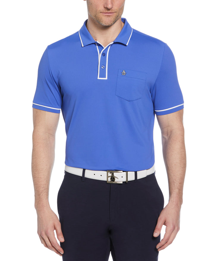 Technical Earl Short Sleeve Golf Polo Shirt (Amparo Blue) 