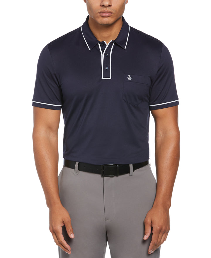 Technical Earl Short Sleeve Golf Polo Shirt (Black Iris) 