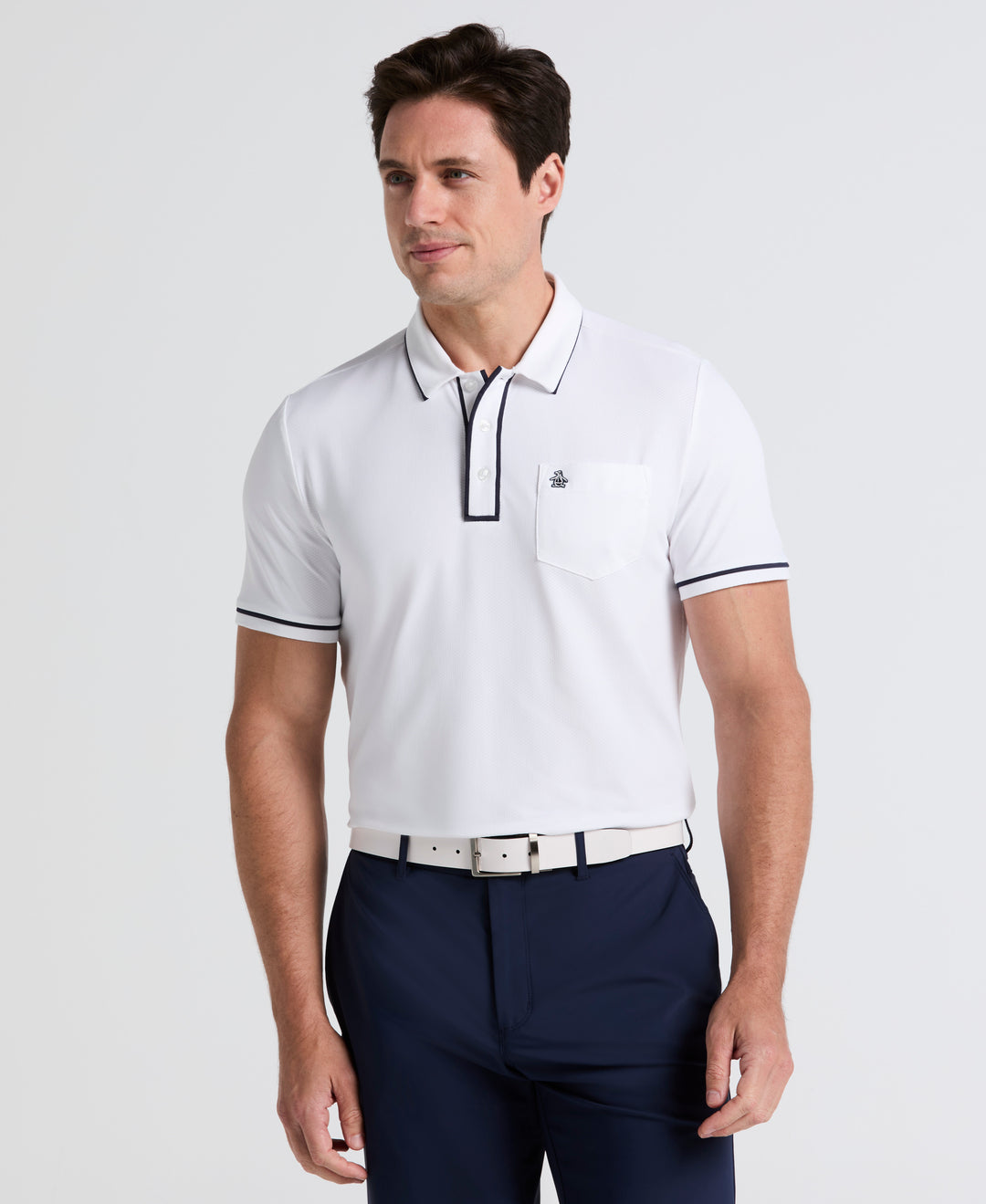 Technical Earl Short Sleeve Golf Polo Shirt (Bright White) 