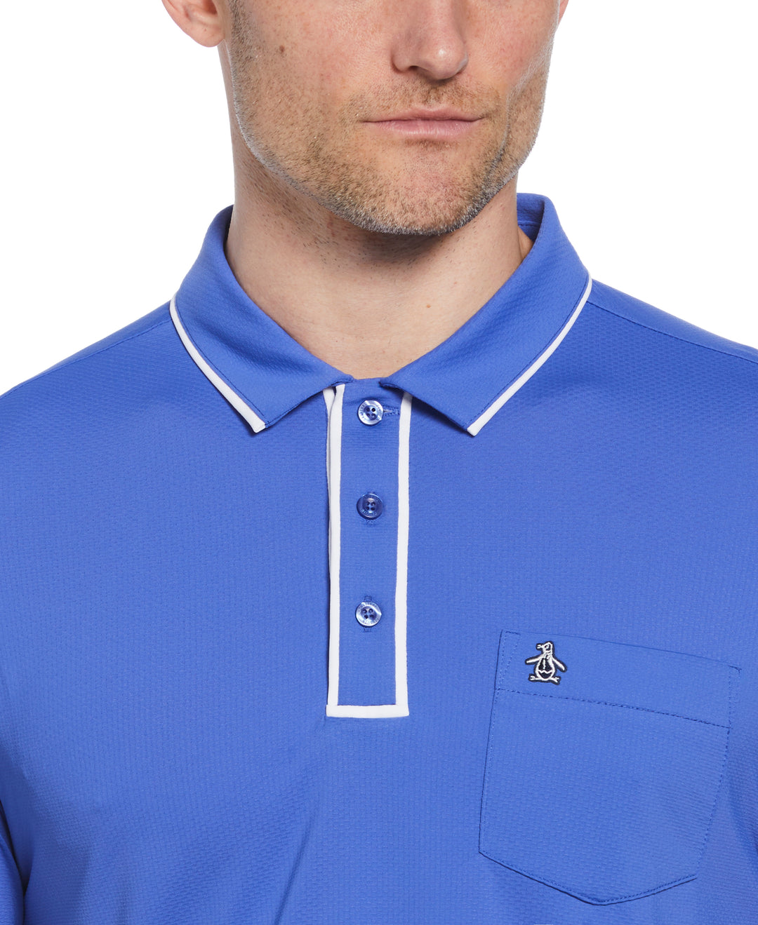 Technical Earl Short Sleeve Golf Polo Shirt (Amparo Blue) 