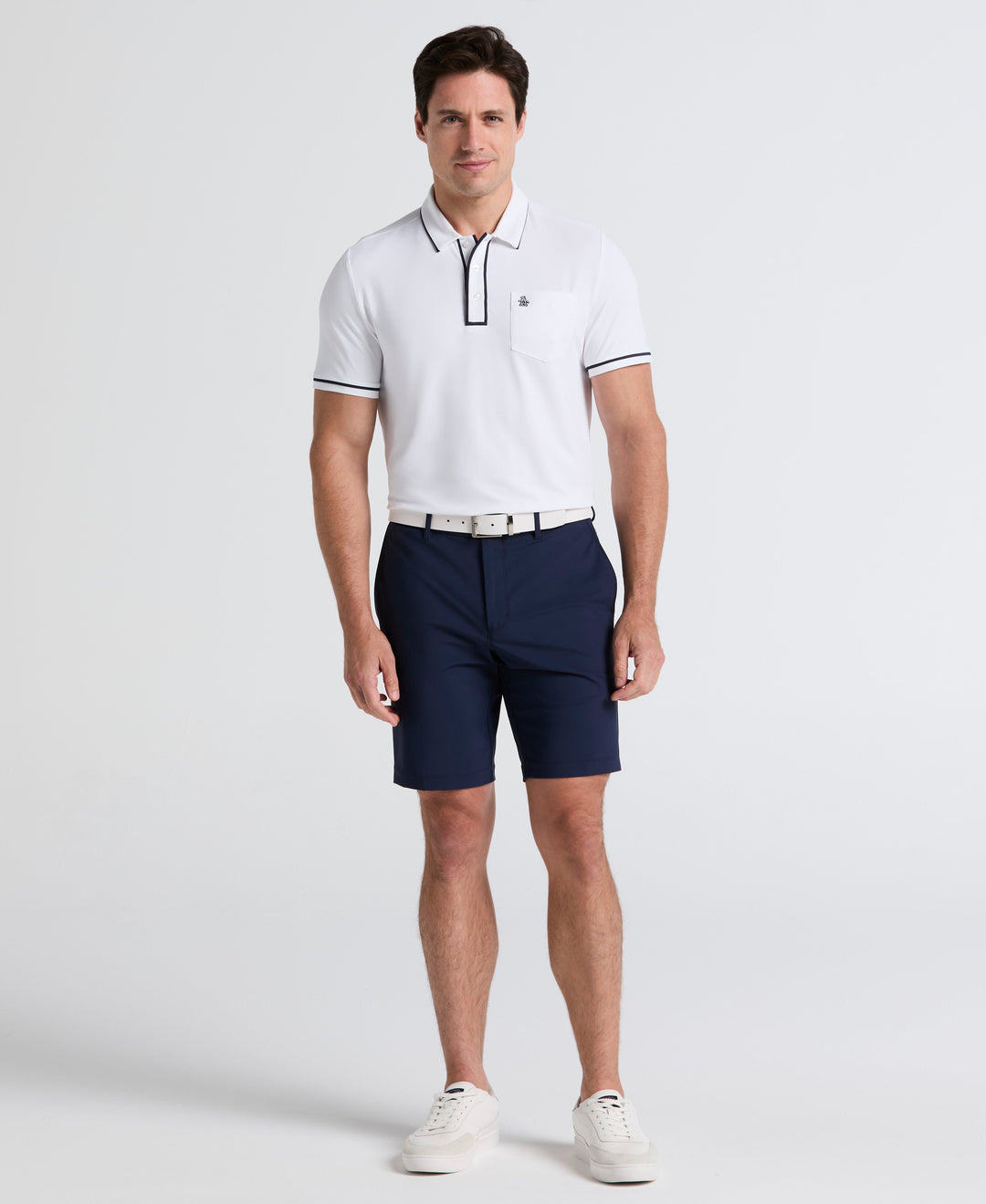 Technical Earl Short Sleeve Golf Polo Shirt (Bright White) 