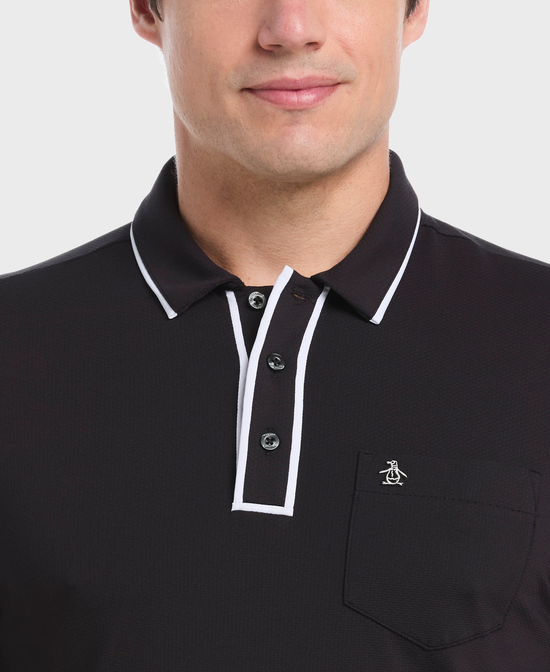 Technical Earl Short Sleeve Golf Polo Shirt (Caviar) 