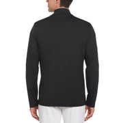 Technical Earl 1/4 Zip Long Sleeve Golf Sweater (Caviar) 