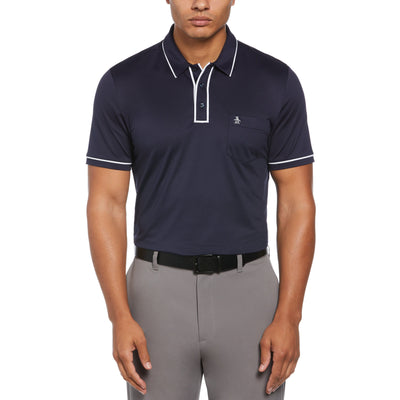 Technical Earl Short Sleeve Golf Polo Shirt (Black Iris) 