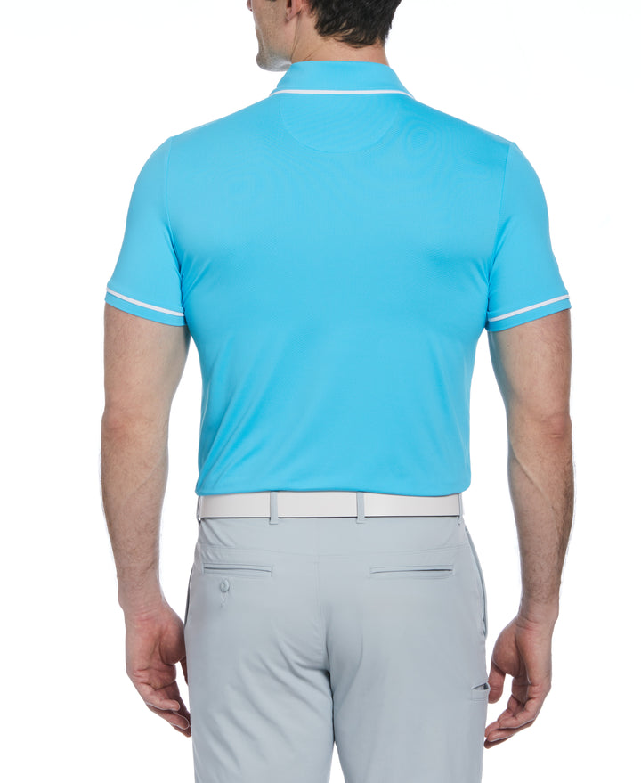 Technical Earl Short Sleeve Golf Polo Shirt (Blue Atoll) 