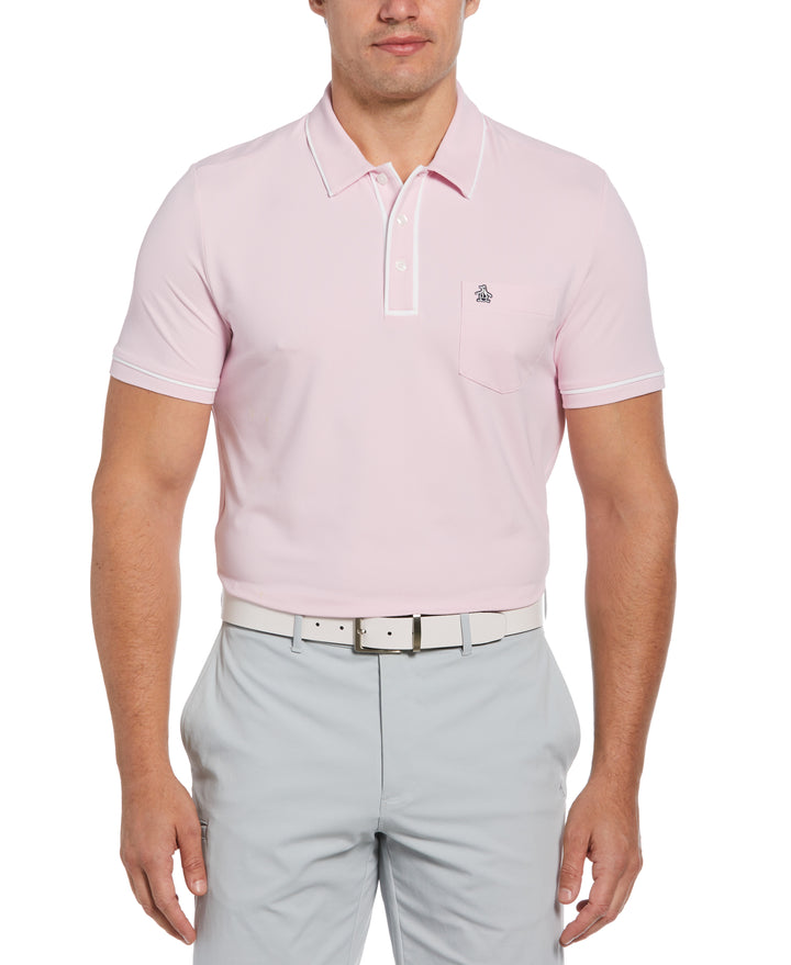 Technical Earl Short Sleeve Golf Polo Shirt (Gelato Pink) 