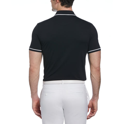 Technical Earl Short Sleeve Golf Polo Shirt (Caviar) 