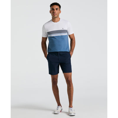 Technical Flat Front 8" Golf Shorts (Black Iris) 