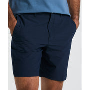 Technical Flat Front 8" Golf Shorts (Black Iris) 