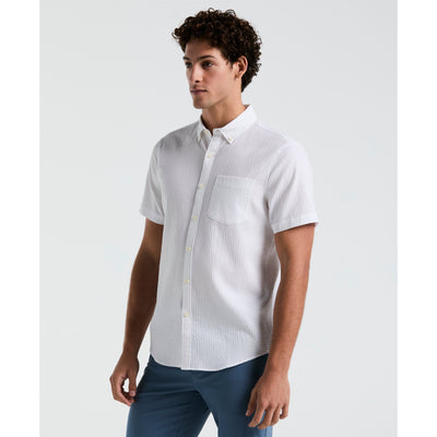 Textured Dobby Shirt (Bright White) 