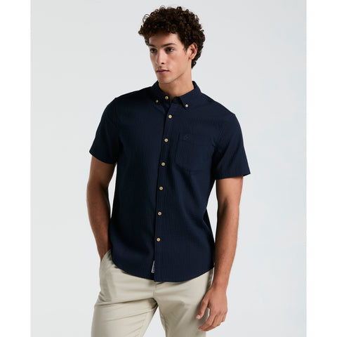 Textured Dobby Shirt (Dark Sapphire) 