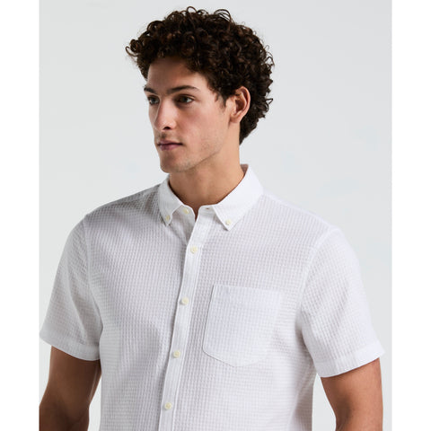 Textured Dobby Shirt (Bright White) 
