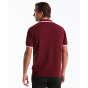 Textured Johnny Collar Sweater Polo-Polos-Original Penguin