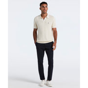 Cotton Johnny Collar Sweater Polo (Birch) 