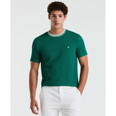 Textured Ringer Tee (Cadmium Green) 
