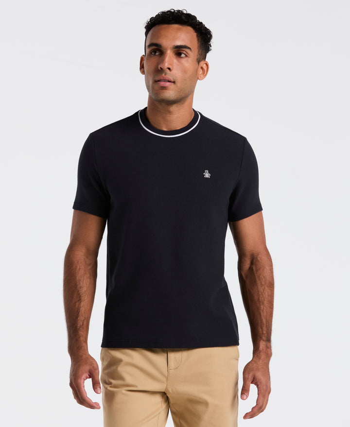 Textured Ringer Tee (Dark Sapphire) 
