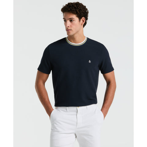 Textured Ringer Tee (Dark Sapphire) 