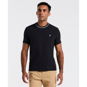 Textured Ringer Tee-Tees-Dark Sapphire-XS-Original Penguin