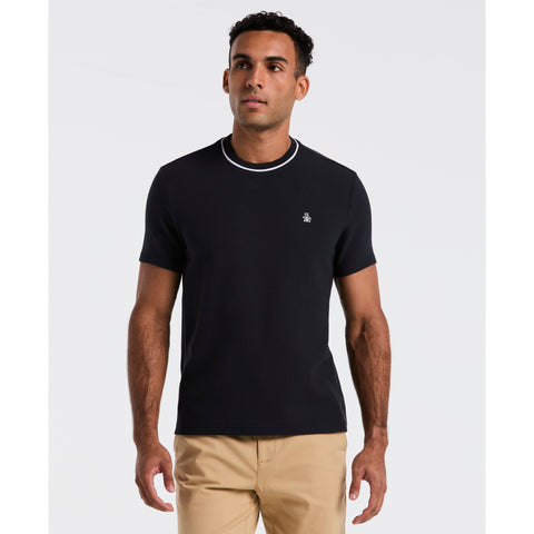 Textured Ringer Tee-Tees-Dark Sapphire-XS-Original Penguin