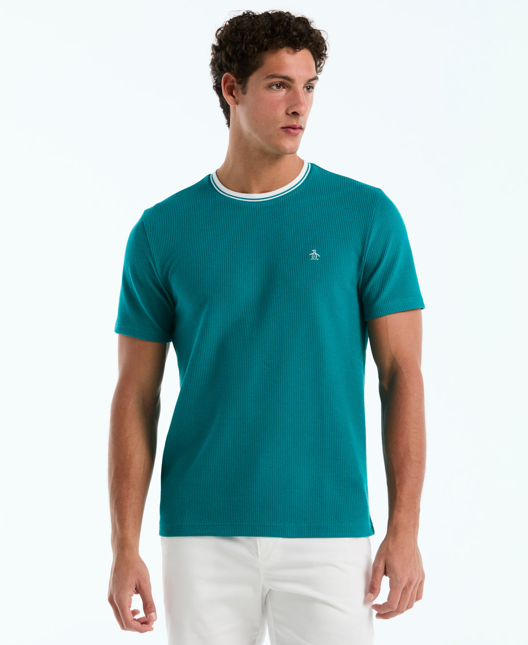 Textured Ringer Tee (Deep Lake) 